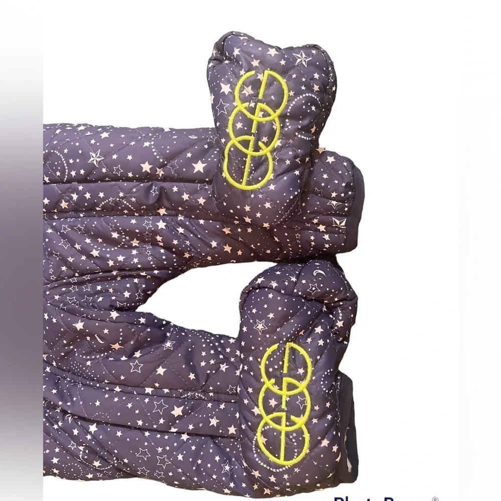 EGG New York fur lined Stars & Moons Zip Up Snowsuit Sz 3M​​​​